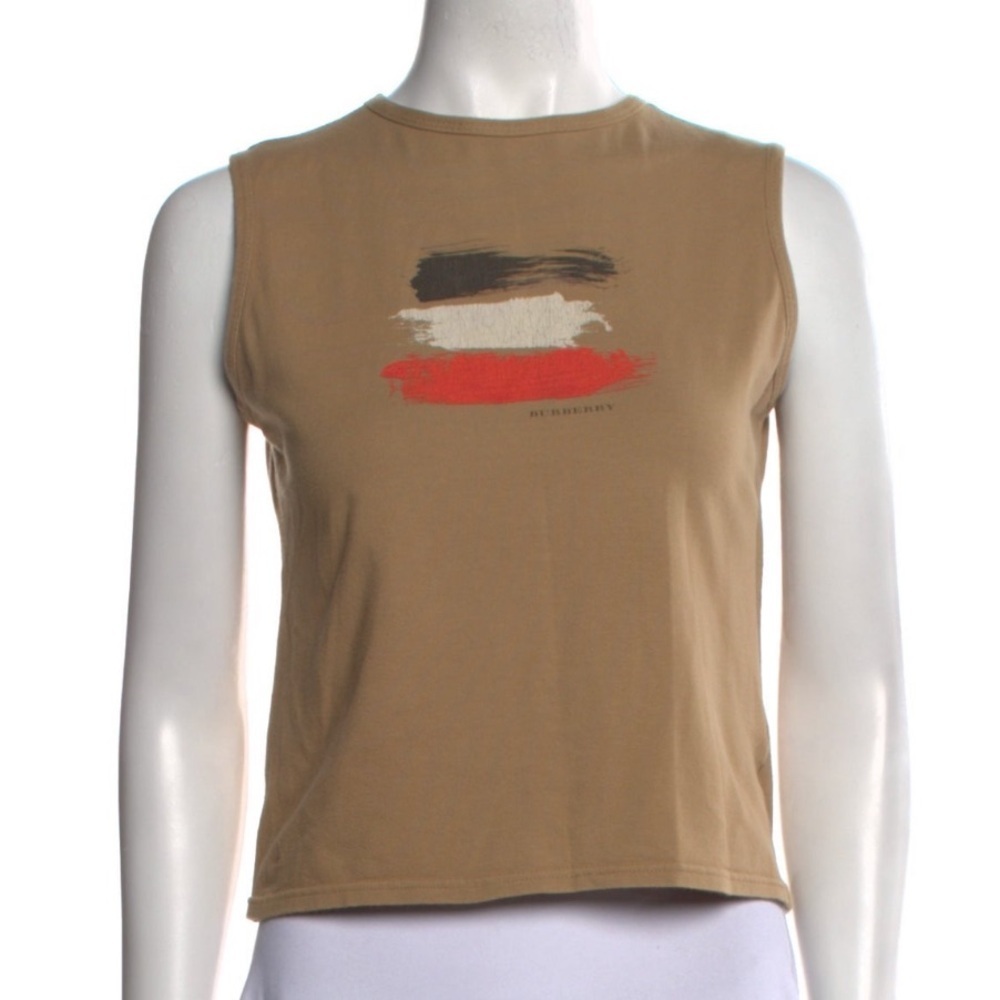 BURBERRY Sleeveless Graphic Tee